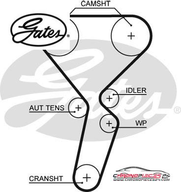 Achat de GATES K035501XS Kit de distribution pas chères