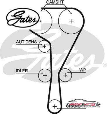 Achat de GATES K035550XS Kit de distribution pas chères