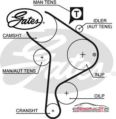 Achat de GATES K045223XS Kit de distribution pas chères