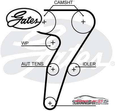 Achat de GATES KP15653XS Pompe à eau + kit de courroie de distribution pas chères