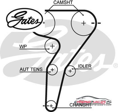 Achat de GATES KP55429XS Pompe à eau + kit de courroie de distribution pas chères