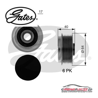 Achat de GATES OAP7037 Poulie roue libre, alternateur pas chères
