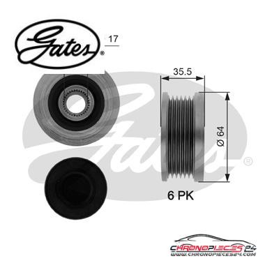 Achat de GATES OAP7073 Poulie roue libre, alternateur pas chères