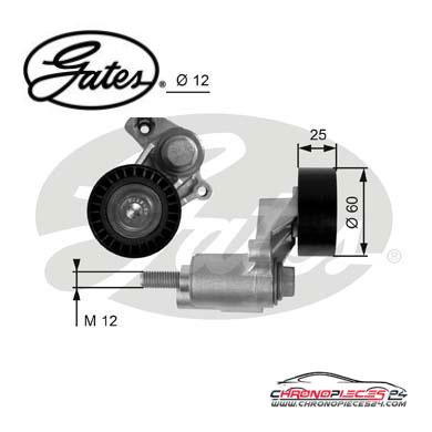 Achat de GATES T38235 Poulie-tendeur, courroie trapézoïdale à nervures pas chères