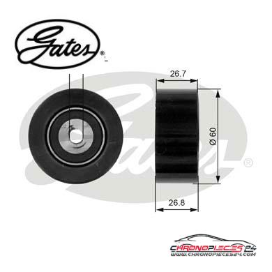 Achat de GATES T38280 Poulie renvoi/transmission, courroie trapézoïdale à nervures pas chères