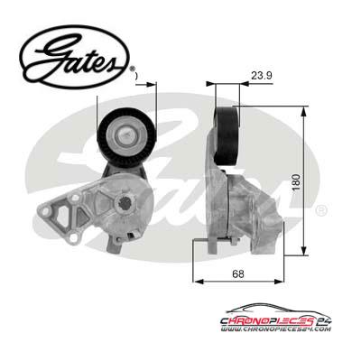 Achat de GATES T38307 Poulie-tendeur, courroie trapézoïdale à nervures pas chères