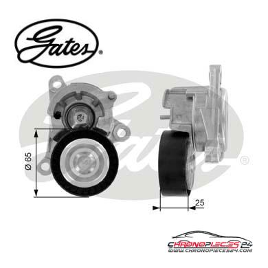 Achat de GATES T38320 Poulie-tendeur, courroie trapézoïdale à nervures pas chères