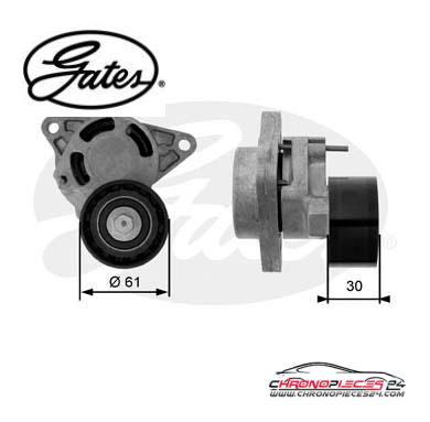 Achat de GATES T38455 Poulie-tendeur, courroie trapézoïdale à nervures pas chères