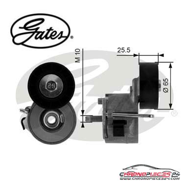Achat de GATES T39014 Poulie-tendeur, courroie trapézoïdale à nervures pas chères