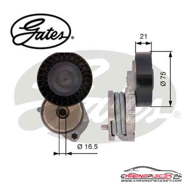 Achat de GATES T39116 Poulie-tendeur, courroie trapézoïdale à nervures pas chères