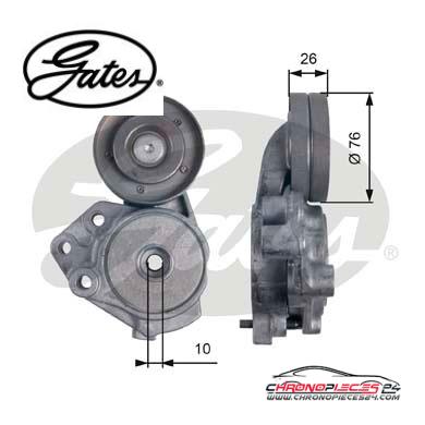Achat de GATES T39173 Poulie-tendeur, courroie trapézoïdale à nervures pas chères