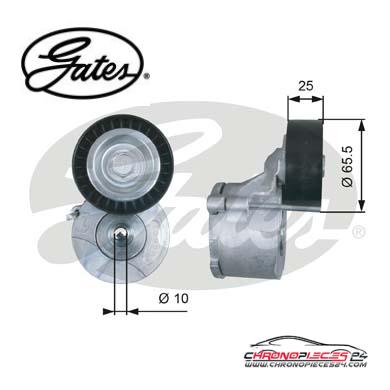 Achat de GATES T39281 Poulie-tendeur, courroie trapézoïdale à nervures pas chères