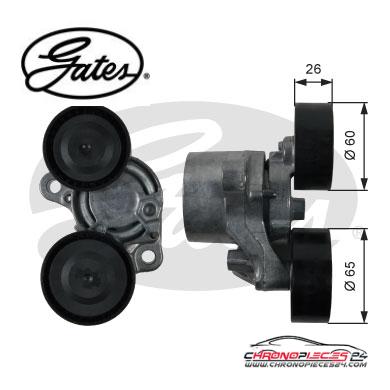 Achat de GATES T39199 Poulie-tendeur, courroie trapézoïdale à nervures pas chères