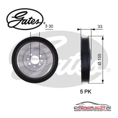 Achat de GATES TVD1088 Poulie, vilebrequin pas chères