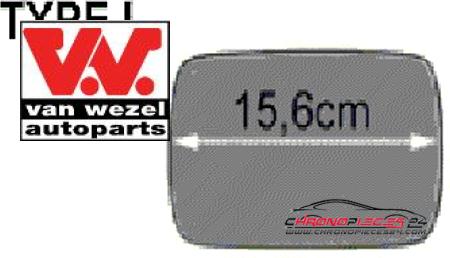 Achat de VAN WEZEL 0640833 Verre de rétroviseur, rétroviseur extérieur pas chères