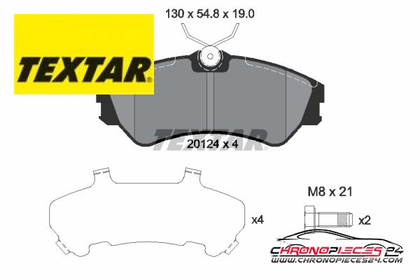 Achat de TEXTAR 2012401 Kit de plaquettes de frein, frein à disque pas chères