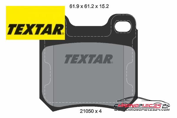 Achat de TEXTAR 2105002 Kit de plaquettes de frein, frein à disque pas chères