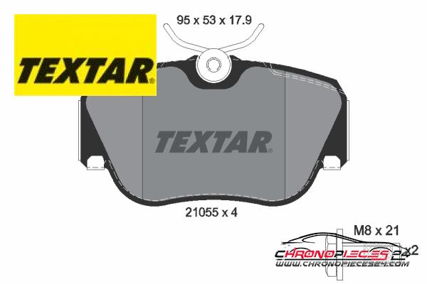 Achat de TEXTAR 2105503 Kit de plaquettes de frein, frein à disque pas chères