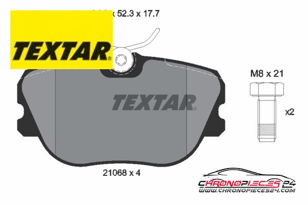 Achat de TEXTAR 2106804 Kit de plaquettes de frein, frein à disque pas chères