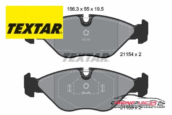 Achat de TEXTAR 2115402 Kit de plaquettes de frein, frein à disque pas chères