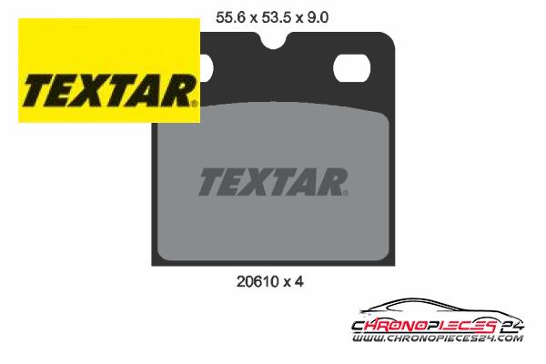 Achat de TEXTAR 2061005 Kit de plaquettes de frein, disque de frein de stationnement pas chères