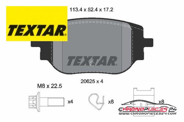 Achat de TEXTAR 2062501 Kit de plaquettes de frein, frein à disque Q+ pas chères