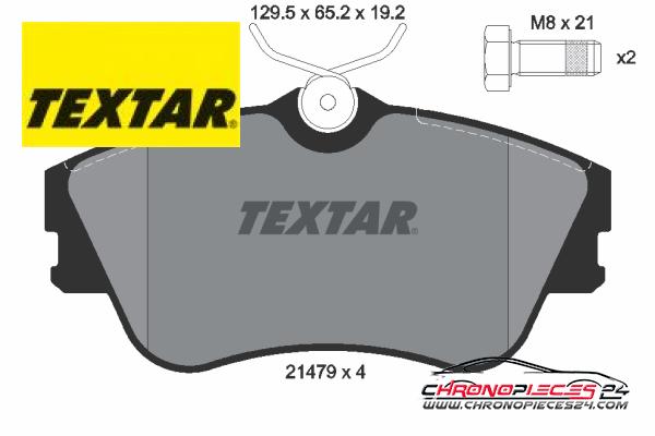 Achat de TEXTAR 2147902 Kit de plaquettes de frein, frein à disque pas chères