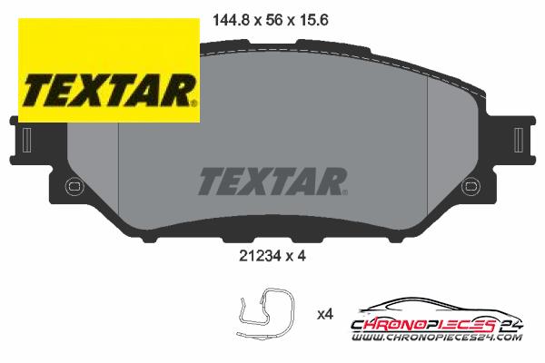 Achat de TEXTAR 2123401 Kit de plaquettes de frein, frein à disque pas chères