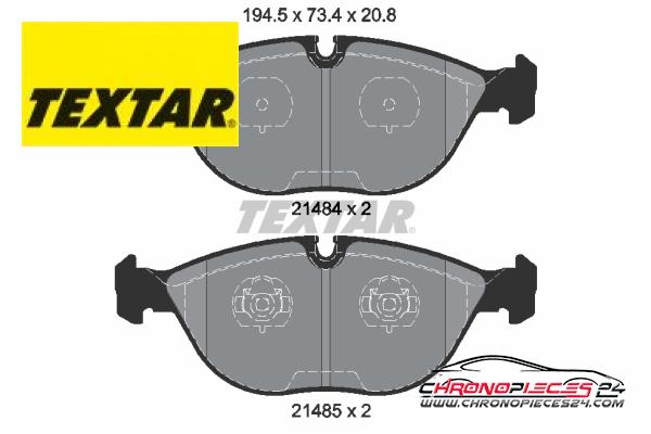 Achat de TEXTAR 2148401 Kit de plaquettes de frein, frein à disque pas chères