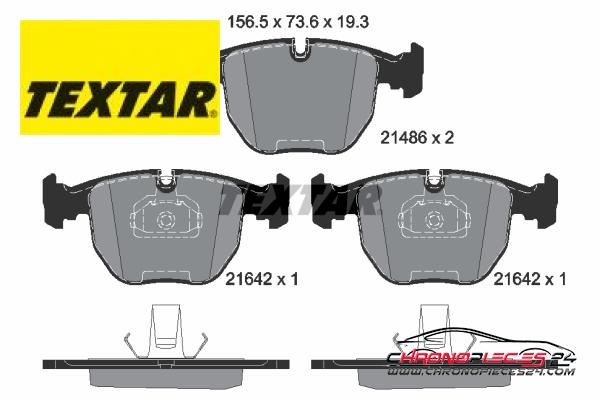 Achat de TEXTAR 2148602 Kit de plaquettes de frein, frein à disque pas chères