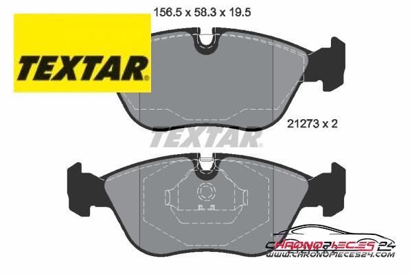 Achat de TEXTAR 2127304 Kit de plaquettes de frein, frein à disque pas chères