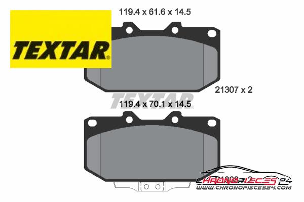 Achat de TEXTAR 2130701 Kit de plaquettes de frein, frein à disque pas chères