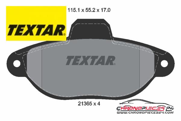 Achat de TEXTAR 2136502 Kit de plaquettes de frein, frein à disque pas chères