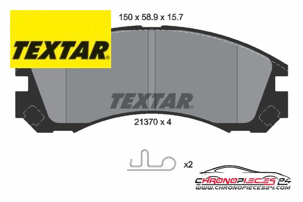 Achat de TEXTAR 2137001 Kit de plaquettes de frein, frein à disque pas chères