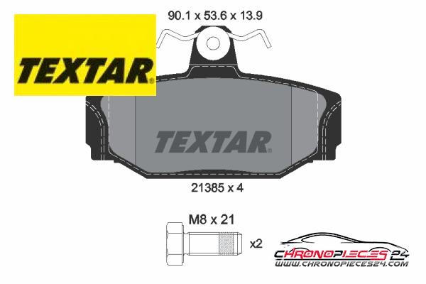 Achat de TEXTAR 2138501 Kit de plaquettes de frein, frein à disque pas chères