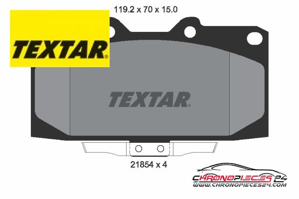 Achat de TEXTAR 2185401 Kit de plaquettes de frein, frein à disque pas chères