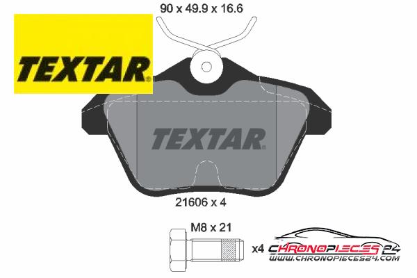 Achat de TEXTAR 2160601 Kit de plaquettes de frein, frein à disque pas chères