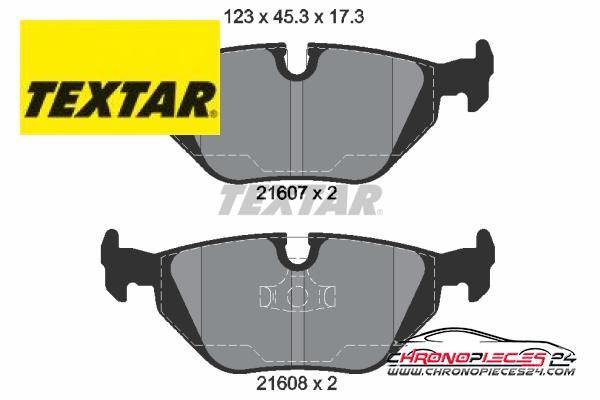 Achat de TEXTAR 2160702 Kit de plaquettes de frein, frein à disque pas chères