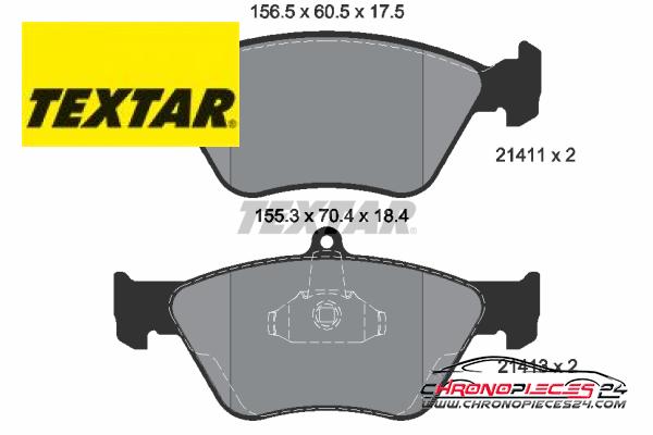 Achat de TEXTAR 2141101 Kit de plaquettes de frein, frein à disque pas chères