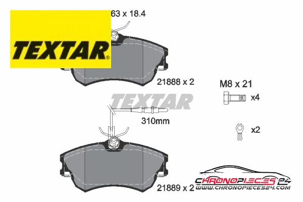 Achat de TEXTAR 2188801 Kit de plaquettes de frein, frein à disque pas chères