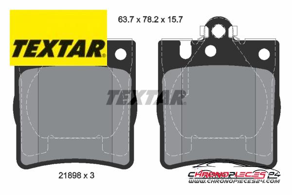 Achat de TEXTAR 2189803 Kit de plaquettes de frein, frein à disque pas chères