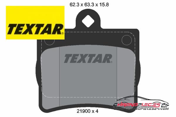 Achat de TEXTAR 2190003 Kit de plaquettes de frein, frein à disque pas chères