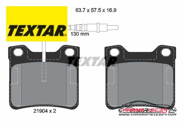 Achat de TEXTAR 2190403 Kit de plaquettes de frein, frein à disque pas chères