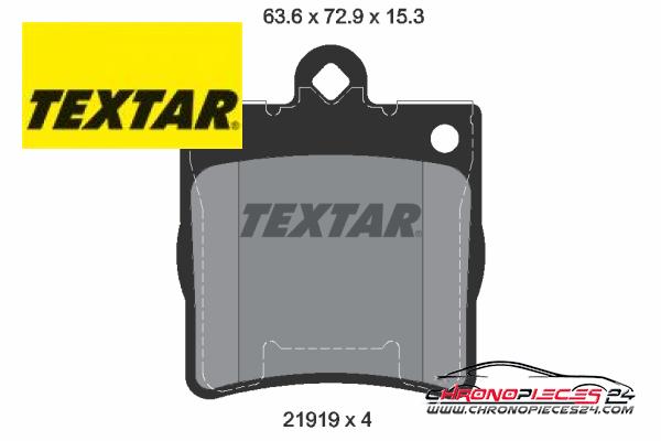 Achat de TEXTAR 2191901 Kit de plaquettes de frein, frein à disque pas chères