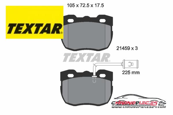 Achat de TEXTAR 2145905 Kit de plaquettes de frein, frein à disque pas chères