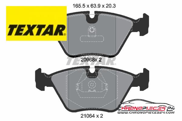 Achat de TEXTAR 2096801 Kit de plaquettes de frein, frein à disque pas chères