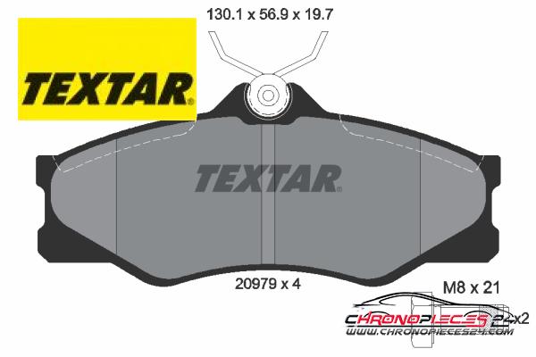 Achat de TEXTAR 2097904 Kit de plaquettes de frein, frein à disque pas chères