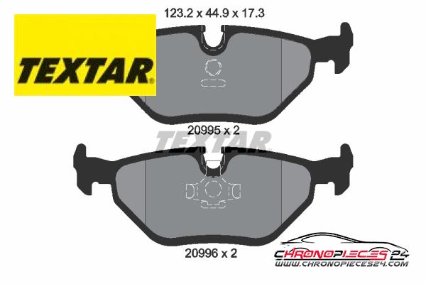 Achat de TEXTAR 2099501 Kit de plaquettes de frein, frein à disque pas chères