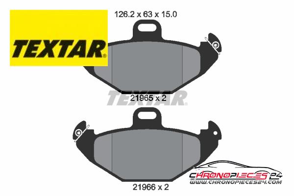 Achat de TEXTAR 2196502 Kit de plaquettes de frein, frein à disque pas chères