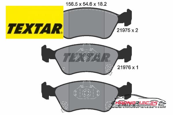 Achat de TEXTAR 2197502 Kit de plaquettes de frein, frein à disque pas chères